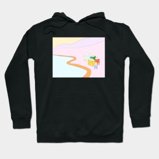 Seaside landscape Hoodie